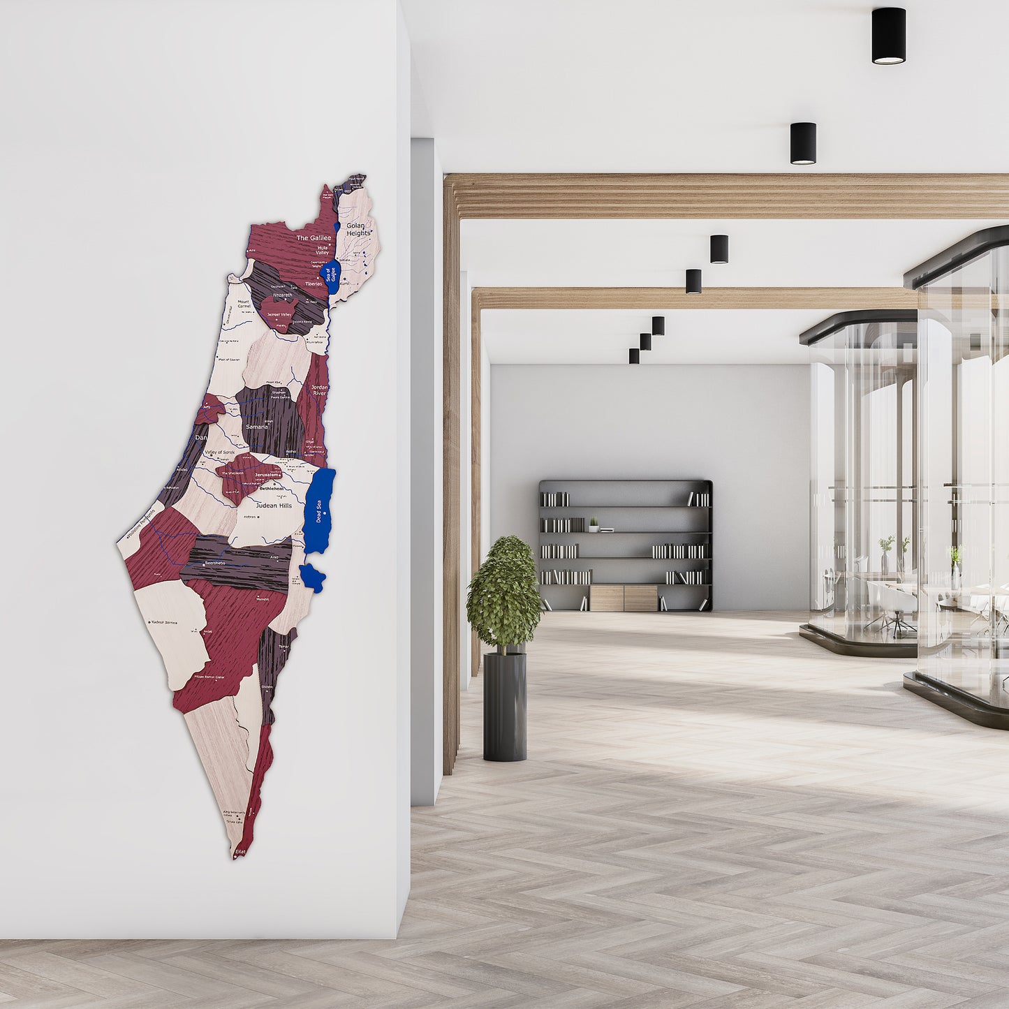 3D Wooden Map of Israel: Connect with the Holy Land